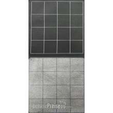 Chessex CHX97480 - Megamat® 1” Reversible Black-Grey Squares (34½” x 48” Playing Surface)