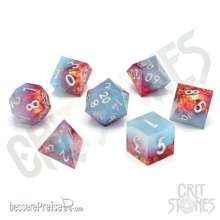 Glassstaff CSDCB6SPRINGBLISS - Spring Bliss Sharp Edge Resin RPG Dice Set