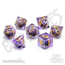 Glassstaff CSDCE10PSNGAZE - Poison Dragon´s Gaze Floating Eye RPG Dice Set