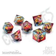 Glassstaff CSDCE11CHRMTCGAZE - Chromatic Dragon´s Gaze Floating Eye RPG Dice Set