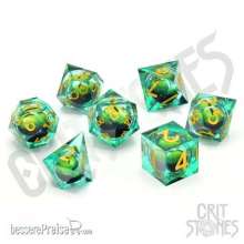 Glassstaff CSDCE2FORESTGAZE - Forest Dragon´s Gaze Floating Eye RPG Dice Set