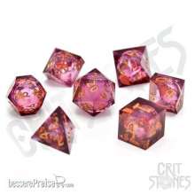 Glassstaff CSDCL21RYLNBULA - Royal Nebula Liquid Core RPG Dice Set