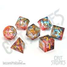 Glassstaff CSDCL25DSKYDRMS - Dusky Dreams Liquid Core RPG Dice Set