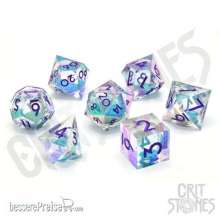 Glassstaff CSDCL33FNTSIAFLD - Fantasia Fluid Electroplated Liquid Core RPG Dice Set