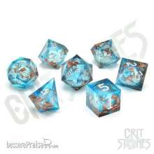 Glassstaff CSDCL35FLXFRTNE - Flux Fortune Liquid Core RPG Dice Set