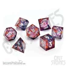 Glassstaff CSDCL6FEYMIST - Fey Mist Liquid Core RPG Dice Set