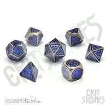 Glassstaff CSDCM18PLDNPLDG - Paladin´s Pledge Metal RPG Dice Set