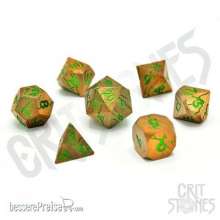 Glassstaff CSDCM27GRGNGZE - Gorgon Gaze Metal RPG Dice Set