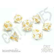 Glassstaff CSDCM40DVNDCREE - Divine Decree Metal RPG Dice Set