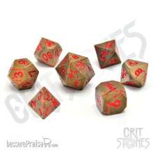 Glassstaff CSDCM51RAGEWTHN - Rage Within Metal RPG 7 Dice Set