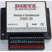 Dietz Elektronik D-DWD09 - DCC Weichen- und Universaldecoder für 6 Weichen