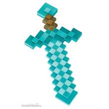 Disguise DSG65684 - Minecraft Kunststoff-Replik Diamant-Schwert 51 cm