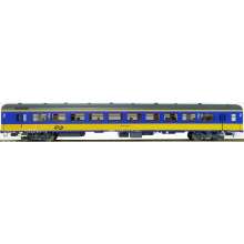 Exact-Train EX11043 - NS ICR (Originalversion) für den Innenlandseinsatz Reisezugwagen B (Farbe Gelb / Blau) Epoche IV (Exklusiv für special Bentink Modelspoor und Huider Modeltreinen)