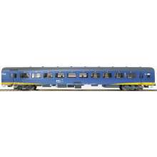 Exact-Train EX11179 - NS ICR Plus Reisezugwagen A ( Farbe Blau) mit Beleuchtung und Figuren