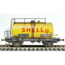 Exact-Train EX22057 - DB 30m3 Uedinger Kesselwagen Gelb Shell Epoche IV (Verschmutzt)