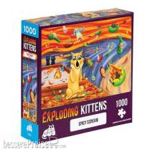 Exploding Kittens EXKD0032 - Exploding Kittens Puzzle: Spicy Scream