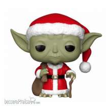 Funko FK33885 - Star Wars POP! Vinyl Wackelkopf-Figur Holiday Santa Yoda 9 cm