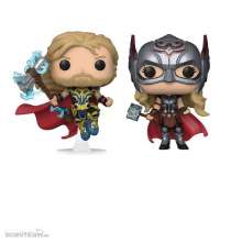 Funko FK63176 - Thor: Love and Thunder POP! Vinyl Figuren 2er-Pack Thor & Mighty Thor 9 cm