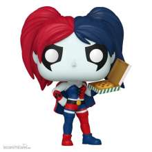 Funko FK65615 - DC Comics: Harley Quinn Takeover POP! Heroes Vinyl Figur Harley with Pizza 9 cm