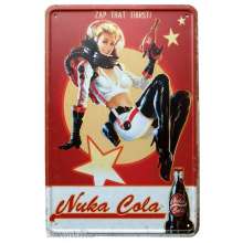 DEVplus GE1142565 - Fallout Metallschild Nuka Cola Girl