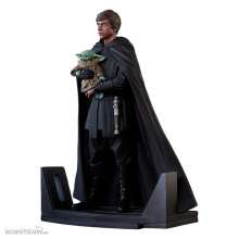 Gentle Giant GENTFEB222120 - Star Wars: The Mandalorian Premier Collection Statue 1/7 Luke Skywalker & Grogu 25 cm