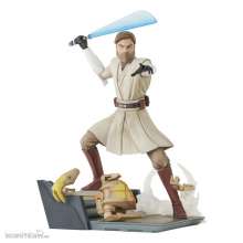 Gentle Giant GENTJUN242417 - Star Wars: The Clone Wars Deluxe Gallery PVC Statue General Obi-Wan Kenobi 23 cm