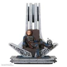 Gentle Giant GENTMAR242255 - Star Wars: The Mandalorian Premier Collection Statue 1/7 Bo-Katan Kryze on Throne 35 cm