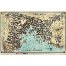 Dungeons and Dragons GFDND72792-G - D&D Landkarte Baldurs Gate