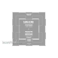 Battlefront Miniatures GFNAT011 - Salvo Template (etched)