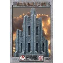 Gale Force Nine GFNBB528 - Gothic Battlefields: Medium Corner Ruin (x1)Full Painted Terrain