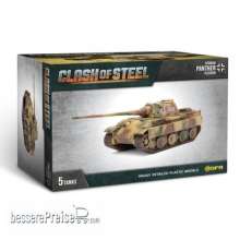 Gale Force Nine Boardgame GFNCSG02 - Clash of Steel Panther (8.8cm) Tank Platoon (x5 Plastic)