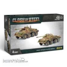 Gale Force Nine Boardgame GFNCSG08 - Clash of Steel Puma Scout Troop (x4 Plastic)