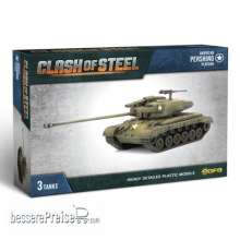 Gale Force Nine Boardgame GFNCSU03 - Clash of Steel M26 Pershing Tank Platoon (x3 Plastic)