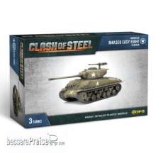 Gale Force Nine Boardgame GFNCSU04 - Clash of Steel M4A3E8 Easy Eight Tank Platoon (x3 Plastic)