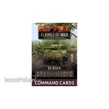 Battlefront Miniatures GFNFW264C - D-Day British Command Cards (47 cards)