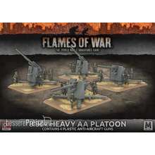 Battlefront Miniatures GFNGBX119 - 8.8cm Heavy AA Platoon (Mid War x4 Guns Plastic)