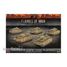 Battlefront Miniatures GFNGBX121 - Panzer IV (Late) Tank Platoon (Mid War x5 Tanks Plastic)