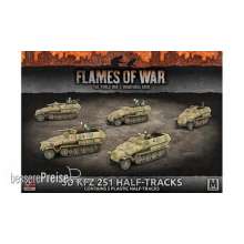 Battlefront Miniatures GFNGBX124 - SdKfz 251/C Transport (Mid War x5 Tanks Plastic)