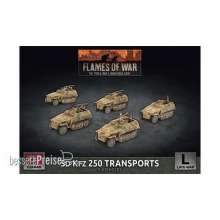 Battlefront Miniatures GFNGBX129 - Sd Kfz 250 Reconnaissance (MG and 3.7cm) Platoon (x7 Plastic)