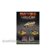 Battlefront Miniatures GFNGBX138 - Armoured SS Panzergrenadier Company HQ (Plastic)