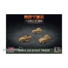 Battlefront Miniatures GFNGBX176 - Sd Kfz 250 8cm/7.5cm/2cm Scout Platoon (x3 Plastic)