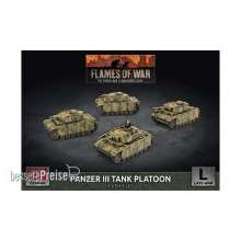 Battlefront Miniatures GFNGBX195 - Panzer III Tank Platoon (x4 Plastic)