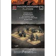 Battlefront Miniatures GFNGE757 - Panzergrenadier Platoon (Mid War x30 Figures x1 Gun Plastic)