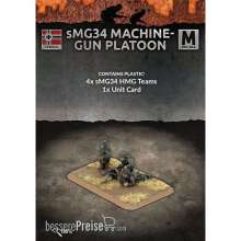 Battlefront Miniatures GFNGE759 - sMG34 Machine Gun Platoon (Mid War x4 Guns Plastic)