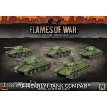 Battlefront Miniatures GFNSBX39 - T-34 (Early) Tank Company (Mid War x5 Tanks Plastic)