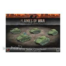 Battlefront Miniatures GFNSBX55 - T-70 Tank Company (Mid War x5 Tanks Plastic)