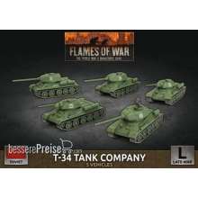 Battlefront Miniatures GFNSBX66 - T-34 Tank Company (x5 Plastic)