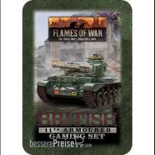 Battlefront Miniatures GFNTD048 - British 11th Armoured Tin (x20 Tokens, x2 Objectives, x16 Dice)