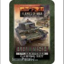 Battlefront Miniatures GFNTD049 - British 7th Armoured Tin (x20 Tokens, x2 Objectives, x16 Dice)