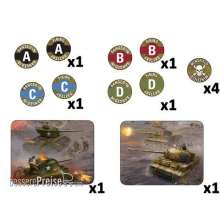 Battlefront Miniatures GFNTK103 - Late War Mission Token Set (x14)